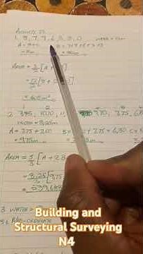 Building and Structural Surveying N4, trapezoidal rule