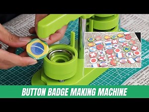 Toauto button badge making machine - Steps of making badge button - World Cup Badge