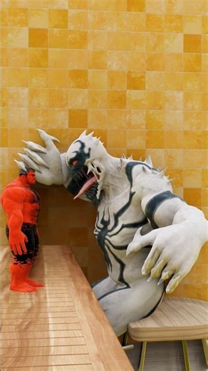 Anti-venom Vs Red Hulk| Epic Slap Battle| Who Will Win? #shorts