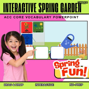 Interactive Spring Garden AAC Core Vocabulary Activity
