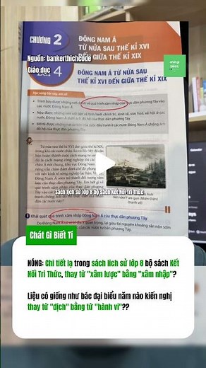 Chi tiết lạ trong sách lịch sử lớp 8 bộ sách Kết Nối Tri Thứ