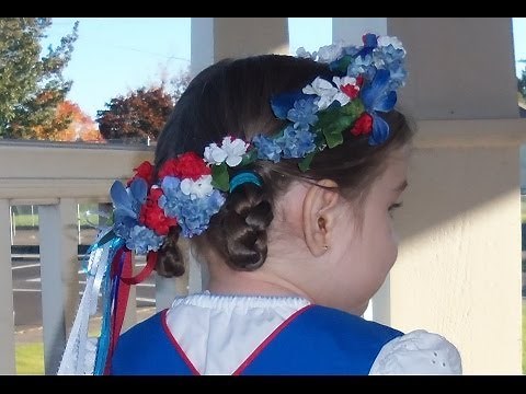 DIY Flowered hair wreath tutorial
