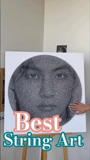 String Art Potrait Perfect Gift/The Best Of Best String Art In The World/String Art #shorts #art