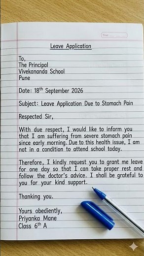 Write a Formal Leave Letter in 5 Minutes! | Office & School Lno. 1