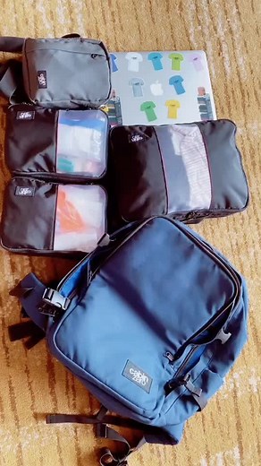 Packing - new trip ! Packing cube - with cabinzero backpack 🌊🌊🌊✅✅✅