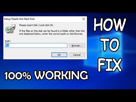 How to FIX "Setup Needs the Next Disk" 100% WOKING (2022)