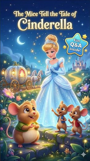 THE CINDERELLA story tale by the MICE #kidslearning #youtubekids #kidsstories #disney #moralstory