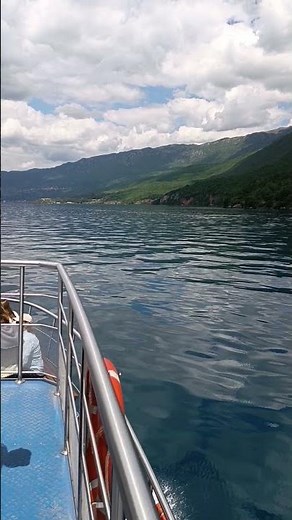 Auf dem Ohridsee in Nordmazedonien unterwegs