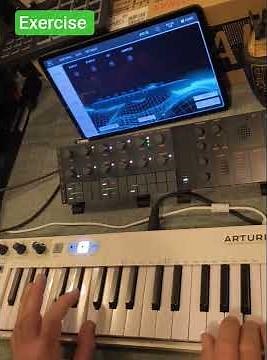 Finger Training, Yamaha Seqtrak with Arturia Keystep