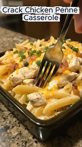 Crack Chicken Penne Casserole A creamy, cheesy favorite loaded with ranch-seasoned chicken and bacon, this Crack Chicken Penne Casserole is perfect for cozy Christmas dinners or hearty holiday potlucks. Ingredients: 12 oz penne pasta 2 cups cooked chicken, shredded 8 oz cream cheese, softened 1 cup sour cream 1 packet ranch seasoning mix 1 1/2 cups shredded cheddar cheese 1/2 cup cooked turkey bacon, crumbled 1/2 cup chicken broth 1/4 tsp garlic powder 1/4 tsp black pepper 1/4 cup chopped green 