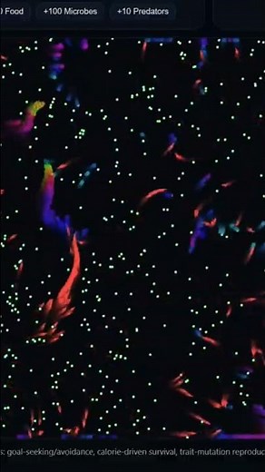 Artificial Life Simulation #artificiallife #programming #artificialintelligence