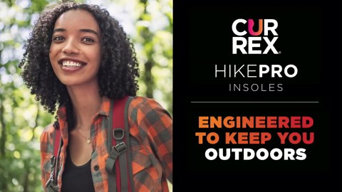 CURREX HikePro Insoles for Hiking Boots & Shoes – Shock Absorbing Inserts to Help Reduce Fatigue and Increase Performance – Anti-Slip Heel Surface for Stability – for Men & Women – High Arch, Small