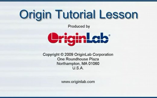 【Origin】Origin 教程 快速掌握 入门基础 30集