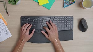 Did you know? 63% of professionals would choose to continue working from home in some capacity even if their employer opened offices? The Logitech Ergo K860 keyboard is designed to help you work efficiently wherever you are by improving your posture and comfort. | Logitech