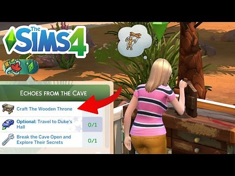 How To Craft The Wooden Throne (Week 4 - Nature's Calling Event) - The Sims 4