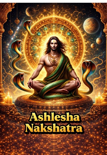 Ashlesha Nakshatra – The Serpent’s Silent Power Mysterious. Transformative. Spiritually intense. In this episode, we enter Ashlesha — the nakshatra of binding, awakening, and deep soul alchemy. Ruled by Nagas, the serpentine deities, Ashlesha wraps around the hidden truths we fear to face. It teaches that what we resist holds the very key to our growth. Here, healing isn’t gentle — it’s piercing clarity, stripping away illusions. Ashlesha whispers: “Do not run from the shadow — embrace it, and y