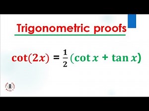 Prove This Identity: cot(2x) = ½(cotx - tanx) | Trig Simplified!