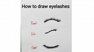 How to draw eyelashes | Easy way eyelashes drawing | Easy drawing | Priyanka creative guru