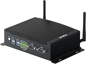 Fanless Mini PC, Core i5-8260U 32GB DDR4 256GB SSD 1TB HDD, Mini PC Windows 11 Pro, Micro Desktop Computer with 4K Display, Dual Band WiFi, BT 4.2, 2 LAN, GPIO, 2 COM, Industrial PC