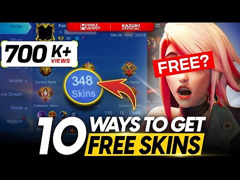 10 FREE WAYS TO GET SKINS IN MOBILE LEGENDS