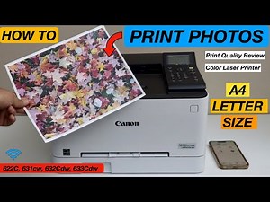 Canon ImageCLASS LBP633Cdw Printing Colour Photos, Print Quality Review (622C, 631cw, 632Cdw) !!