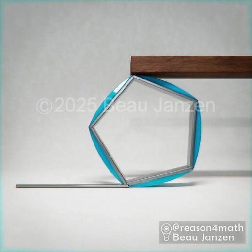 19K views · 268 reactions | Using a pentagon to create a curve of constant width. I’m creating all this work on my own, so if you like my content and would like to see more, I’d appreciate your support. In my bio, you can leave a tip in my Linktree.~ | Beau Janzen | Facebook