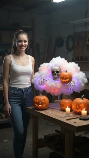 You Won't Believe How I Made This DIY Skull Lamp! 💡☁️