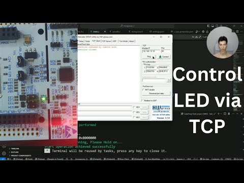 STM32 Ethernet - Simple TCP Server with Mongoose WS