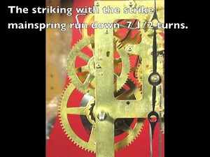 Ingraham Oak Kitchen Clock Movement with Thin Mainsprings