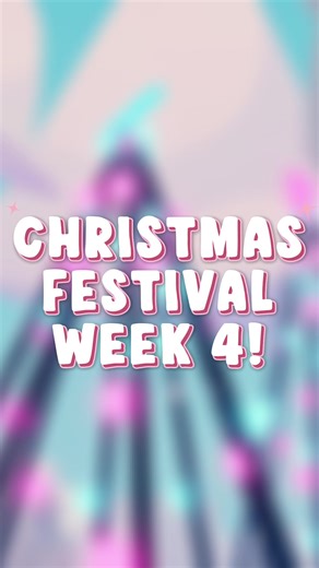 Christmas Festival WEEK FOUR in Adopt Me!! Make sure to join on Christmas day for TWO free pets!! #adoptme #adoptmeupdate #samoyed #swirlbunny #japanesesnowfairy