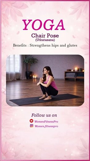 "Chair Pose " | Yoga Workout – Strengthen Legs & Boost Lower Body Stability