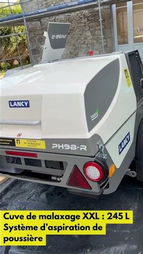 Mise en service Machine à projeter PH9B-R Lancy - Ravalement façade