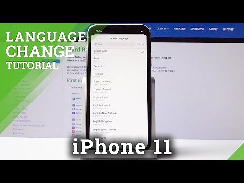 How to Change Language in iPhone 11 - Language List
