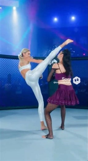 Woman fight total defeat woman wrestling championship female mma