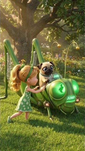 Pug Buys GRASSHOPPER CAR! 🐶🦗 #Shorts