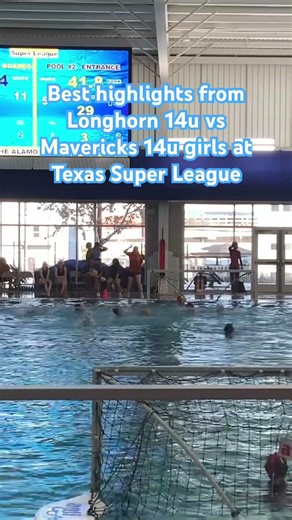 Best highlights from Longhorn 14u vs Mavericks 14u girls at #texassuperleague #sports #waterpolo