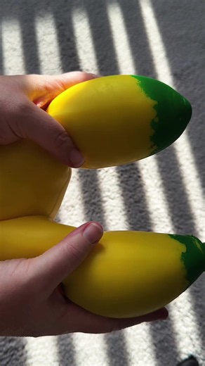 GIANT banana squishy. Stretchy. Squeezy. Squishy. #squishtok #squishy #bananasquishy #asmr #squishies