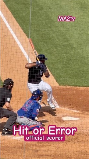 Hit or Error? You’re the official score are you scoring this hit or error? #Baseball #ma2tv