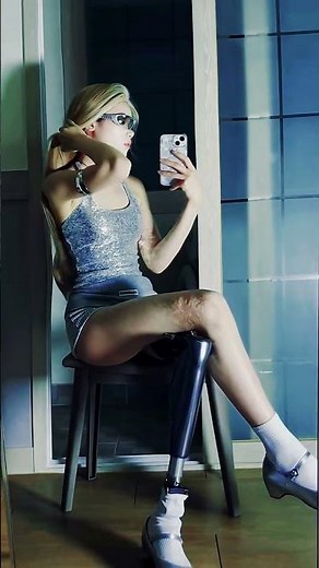 Unstoppable Beauty: Redefining Perfection (#Amputee Model Posing)