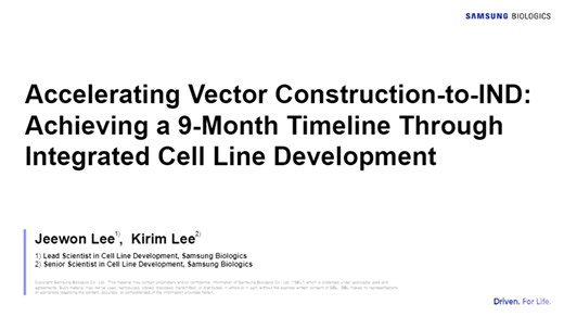 Accelerating Vector Construction-To-IND: Achieving A 9-Month Timeline Through Integrated Cell Line Development