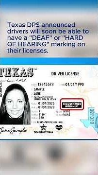 Driver's licenses will soon look slightly different for some Texans
