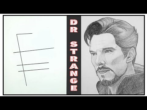 How To Draw DR STRANGE Step By Step Easy - ‪@BlackSketchGallery‬