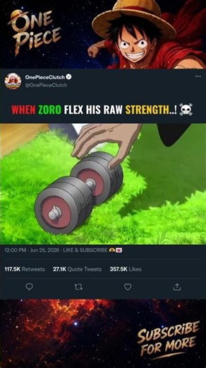 Zoro Flexes His Raw Strength Like It's Nothing! 🔥 #onepiece #zoro