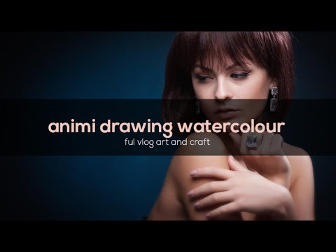 Animi drawing watercolour painting 🎨🖌️ and daly vlog #art short
