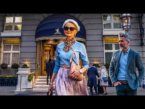 Elegance at Any Age: London's Over 50, 60, 70 Street Fashion 🇬🇧