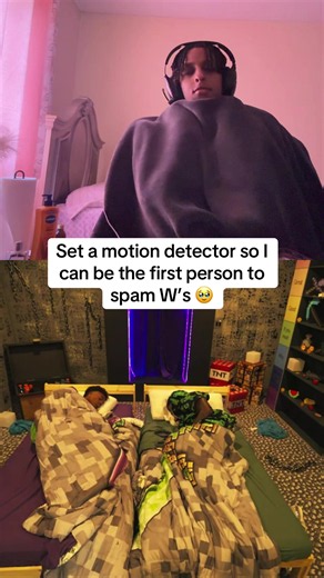 Set a motion detector to win Minecraft — be first to spam W’s