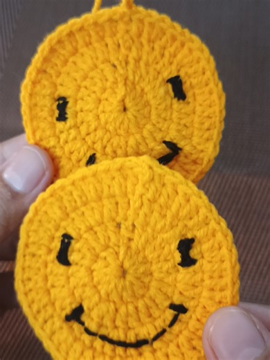 Crochet Smiley face it's amazing beautiful handmade #fyp #handmade #crochet #smiley #foryoupage❤️❤️