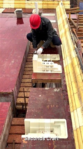 Installing Segmented Corbel Molds on a Construction Site