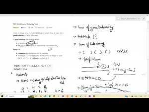 LeetCode | 523. Continuous Subarray Sum | HashMap