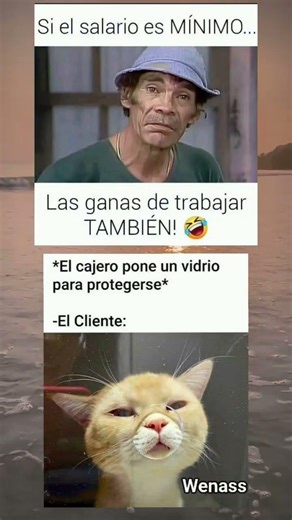 "Cuando no hay ganas para trabajar y cuando colocas una barrera" 😁 #memes #humor #parati #xd